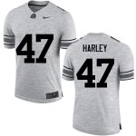 Men's Ohio State Buckeyes #47 Chic Harley Gray Nike NCAA College Football Jersey Real IQR1844WA
